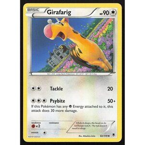 Girafarig 82/119 Pokemon Phantom  Forces Colorless Uncommon 2014 MP